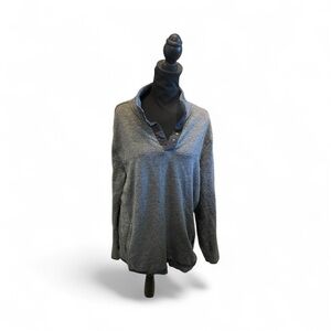 Goodfellow & Co Men’s Gray Snap Pullover Fleece – Size XL